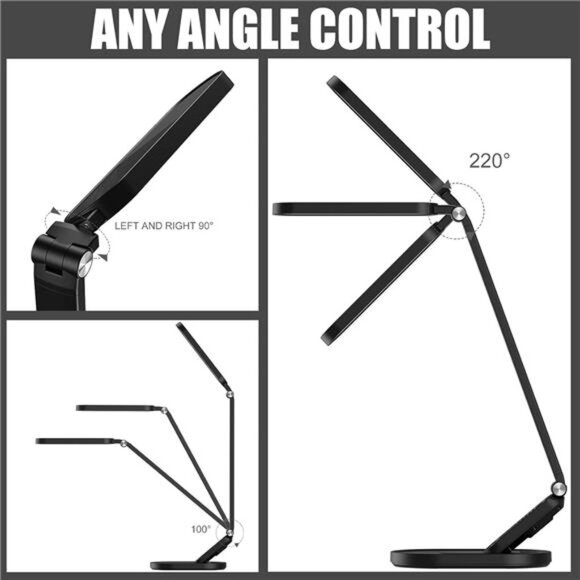 LED Desk Lamp,Eye-Caring Table Lamps Natural Light Protects Eyes Dimmable Office - Picture 3 of 7